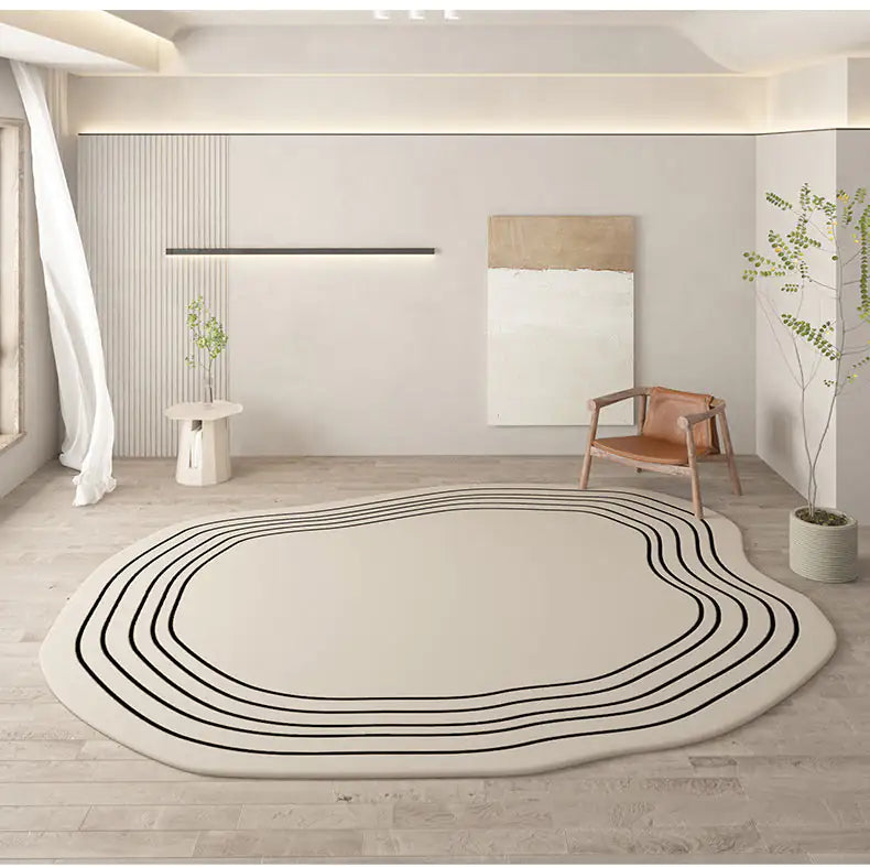 Ekko Maison Cream Color Oval Carpets