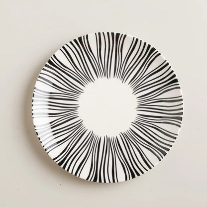 Ekko Maison Geometric Pattern Ceramic Plate