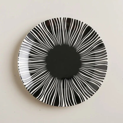 Ekko Maison Geometric Pattern Ceramic Plate