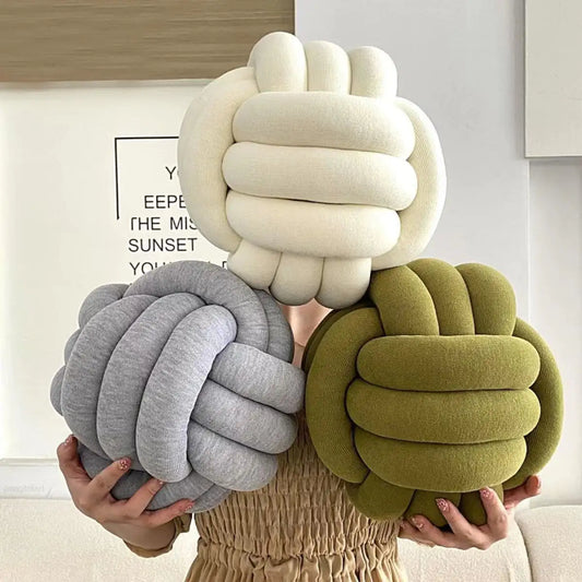 Ekko Maison Knotted Ball Throw Pillow