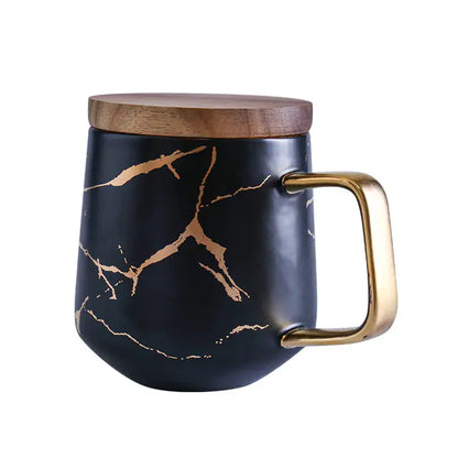 Ekko Maison Coffee Mugs Marble Gold Inlay