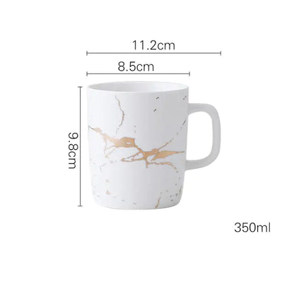 Ekko Maison Coffee Mugs Marble Gold Inlay