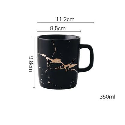 Ekko Maison Coffee Mugs Marble Gold Inlay