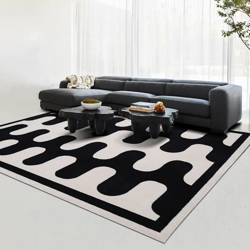 Ekko Maison Checkerboard Fluffy Rug