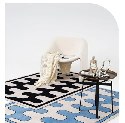 Ekko Maison Checkerboard Fluffy Rug