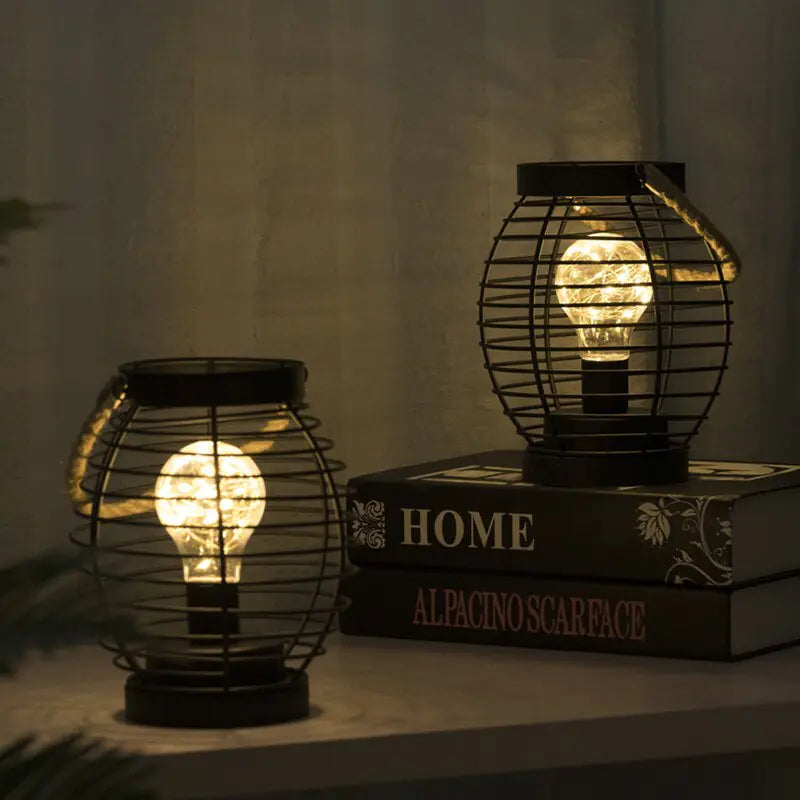 Ekko Maison LED Iron Lantern Table Lamp