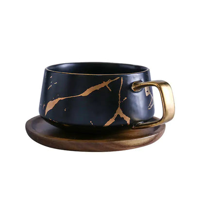 Ekko Maison Coffee Mugs Marble Gold Inlay