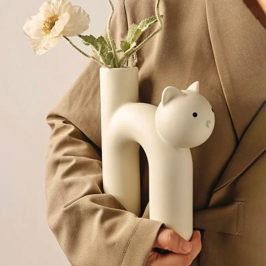 Ekko Maison Cat Head Tube Vase