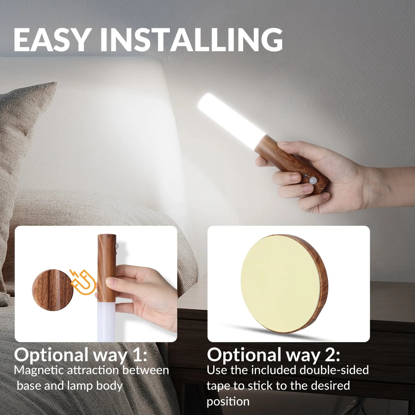 Ekko Maison Wood Motion Sensor Light