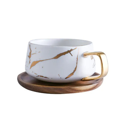 Ekko Maison Coffee Mugs Marble Gold Inlay