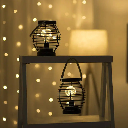 Ekko Maison LED Iron Lantern Table Lamp